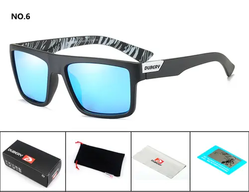 DUBERY Brand Design Polarized Driving Sun Glasses Men's Retro Male Colorful Sun Glasses Men Fashion Brand Luxury Shades Oculos - Image 12
