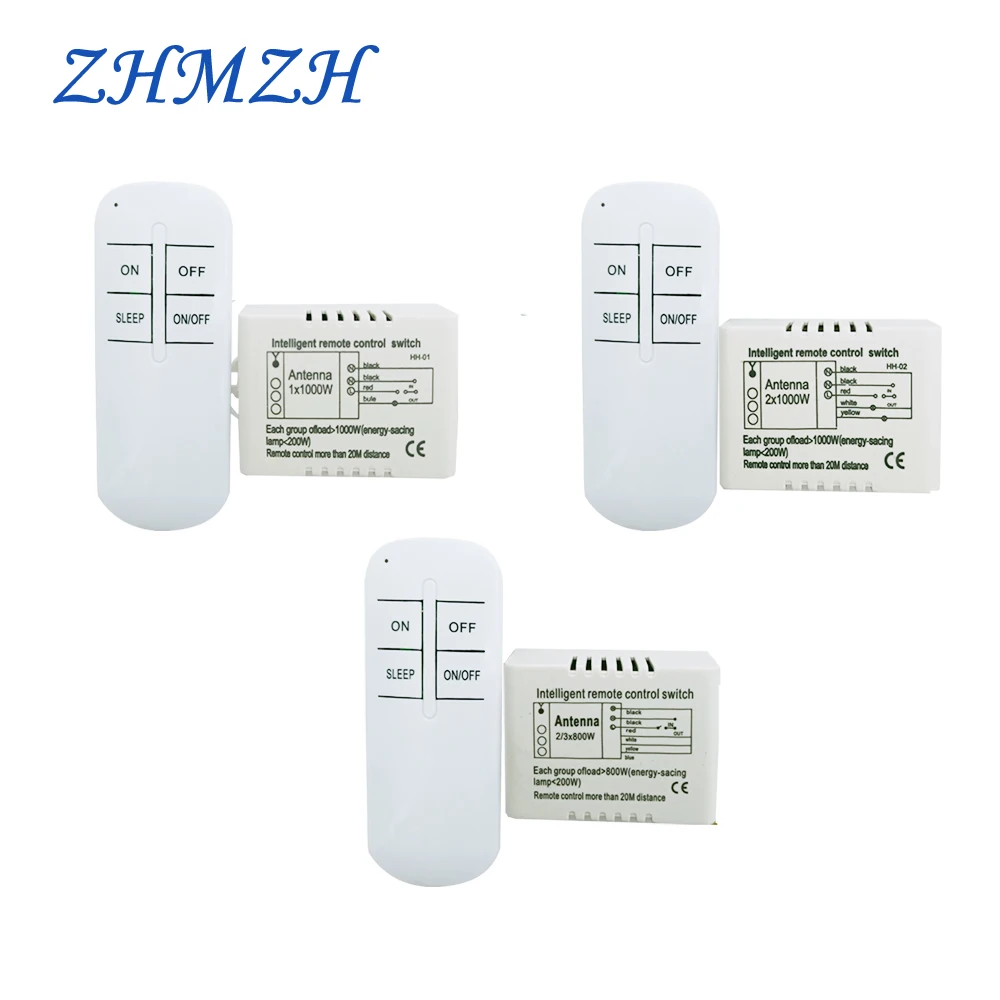 AC 220V Digital Wireless Intelligent Remote Control Switch Smart Manual Numeral Telecontrol Aptitude Switch For Lamps & Light