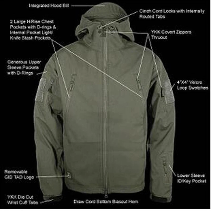 14colors Men  Camouflage Jacket  Airsoft Tactical Clothing Outdoors Special Forces Disguise Clothing Waterproof Coat