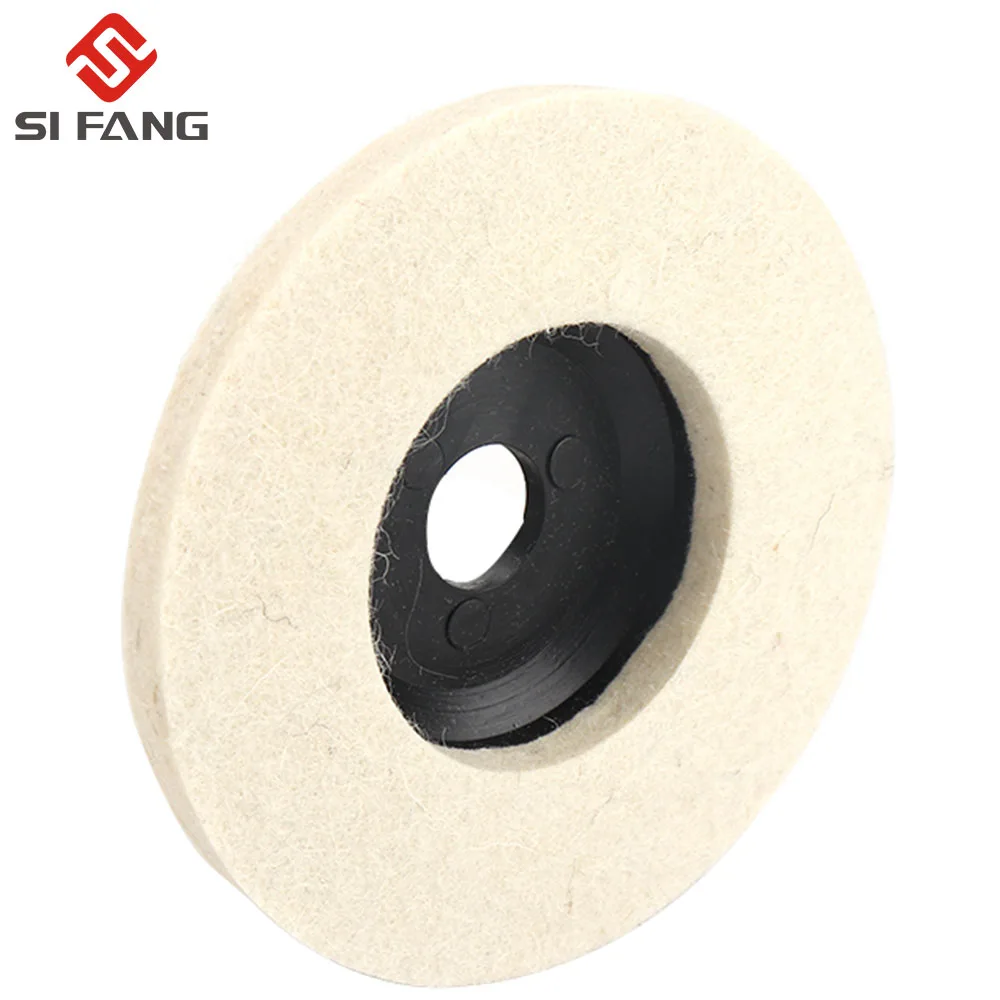 50mm/75mm Wool Polishing Wheel Polishing Pads Angle Grinder Wheel Felt Polishing Disc for Metal Marble Glass Ceramic 1PC