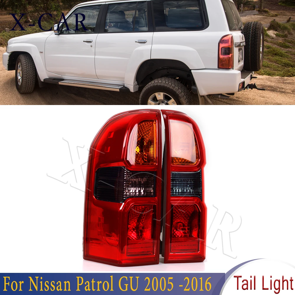

X-CAR Rear Left Right New Tail Light Brake Lamp Without Bulb For Nissan Patrol GU 2005 2006 2007 2008 2009 2010 2011 2012 -2016
