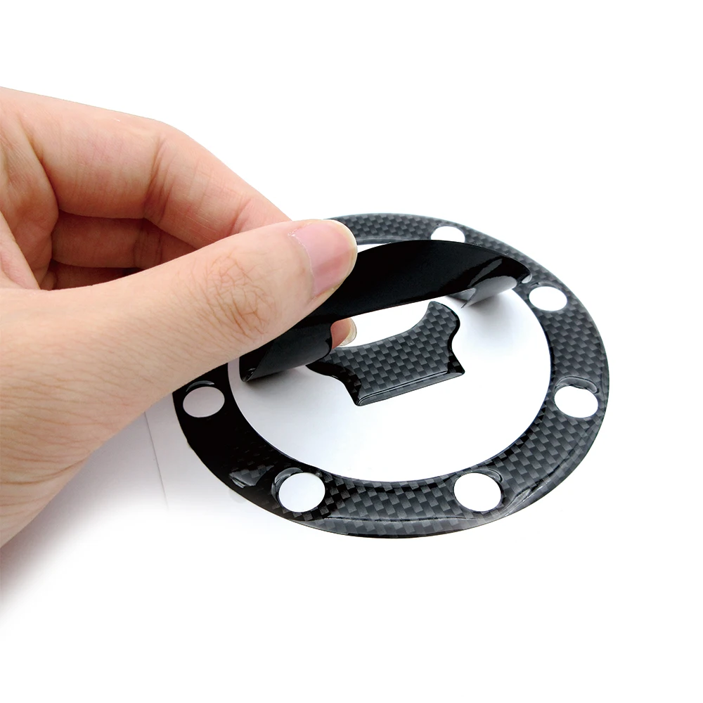 Motorcycle Fishbone Carbon Sticker＆Fuel Tank Gas Cap Cover Accessory Decal For Suzuki GSF GSR GSX GSXR 250 400 600 750 1200 1250