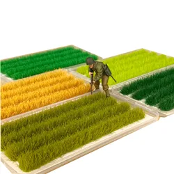 9mm Bush DIY trawa dla Diorama Model roślina miniaturowa scena symulacja pociąg kolejowy układ budynku