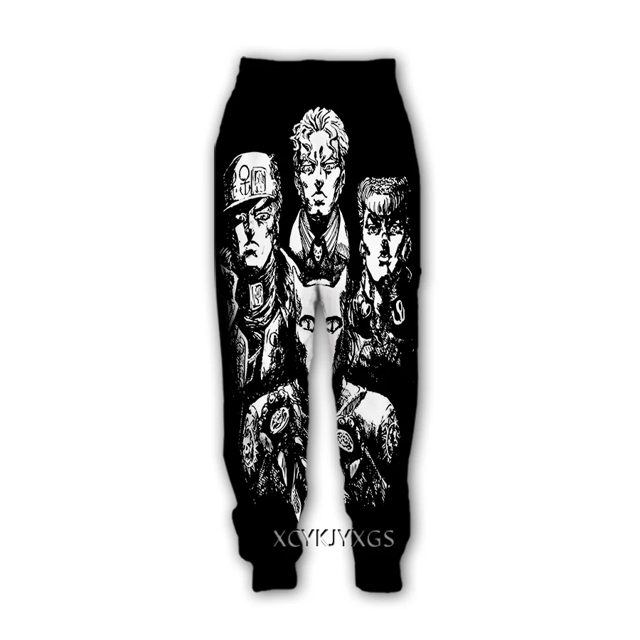 Giappone อะนิเมะผจญภัย Jojo Bizarre 3D พิมพ์สบายๆกางเกง Sweatpants กางเกงผู้ชายขาสามส่วน Sweatpants กางเกงจ๊อกกิ้งกางเกง Y88