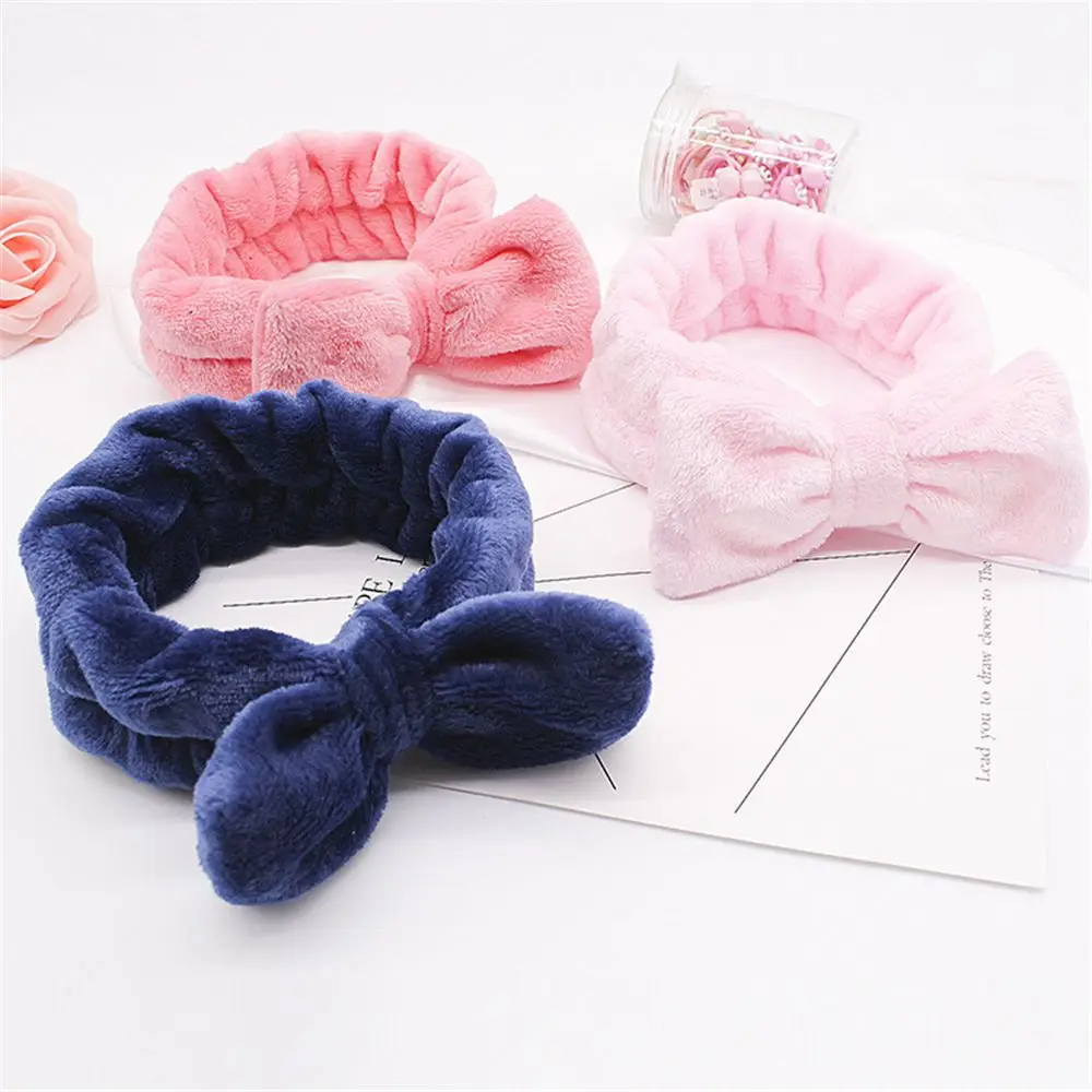 Fashion Women Headband Coral Fleece Hair Band For Wash Face Makeup Lady Bath Mask Cosmetic Hairband Soft Turban Hair Accessories