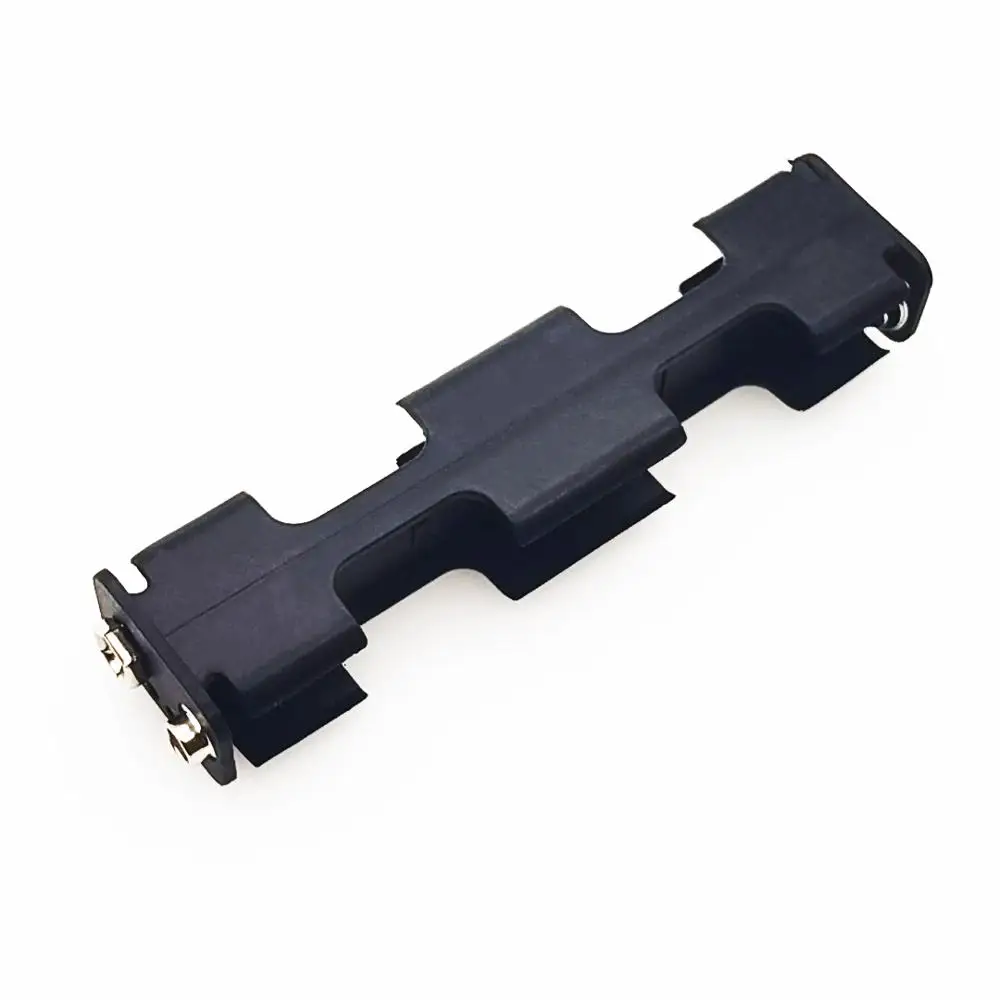 แบตเตอรี่4 X AA ยาวกลับ6V Dual ชั้นสองกล่อง9V คอนเทนเนอร์พลาสติก Soldering เชื่อมต่อ