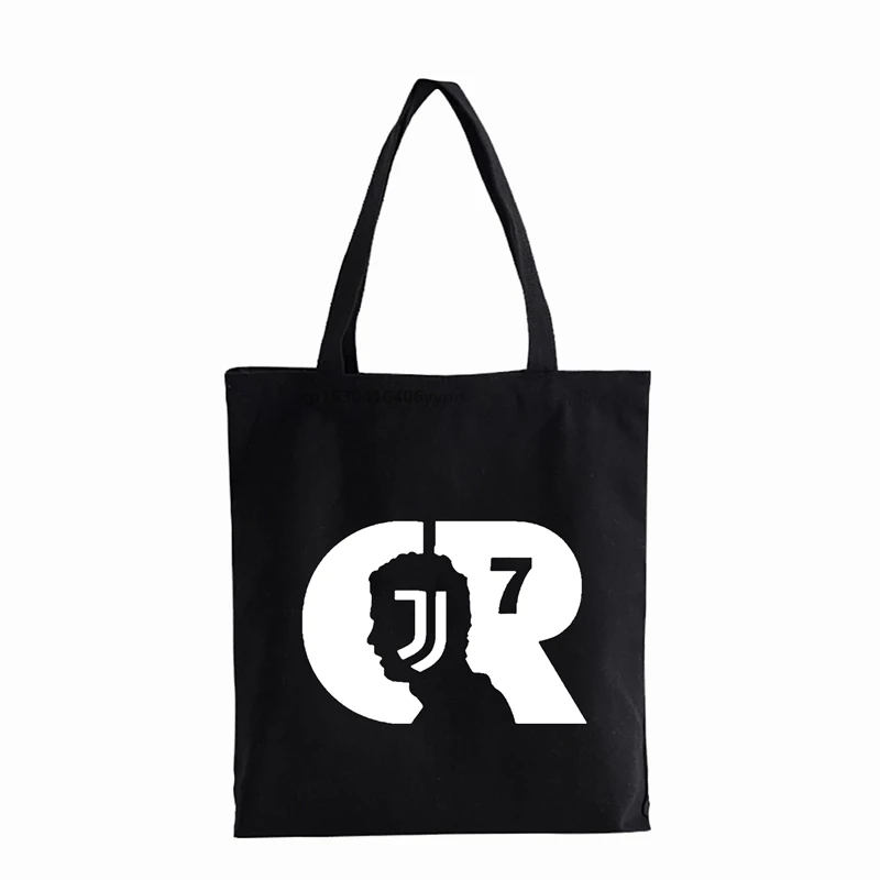 Cristiano Ronaldo CR7 Shopper bag Fashion Teenager Students Shoulder Bag Eco Handbag Tote bags Art Painting Handbags Canvas bag