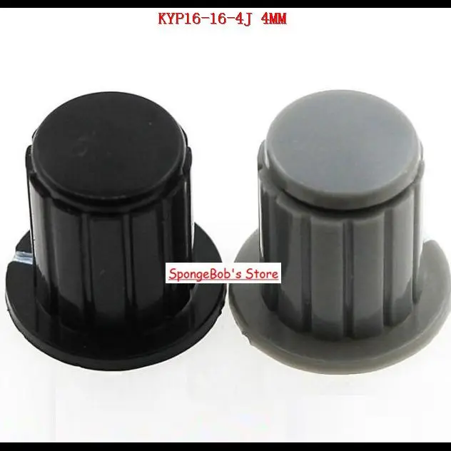 KYP16-16-4J  4mm Gray,Black Potentiometer Knob Cap Equipped With WXD3-12/13 WH5-1A WX14-12 Multi-Turn Potentiometer