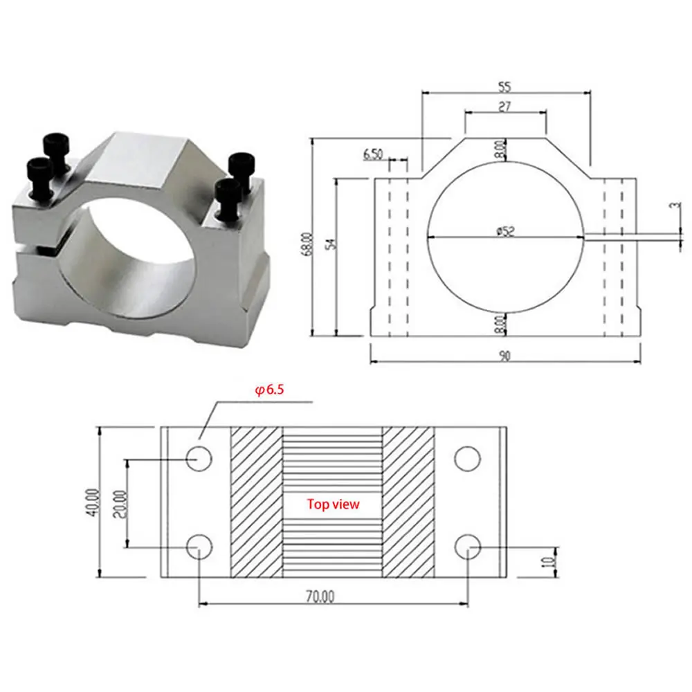 500W CNC Spindle Air Cooled Motor ER11 ER16 Collet Chuck 0.5KW Adjustable 48V Power Supply Governor for DIY CNC Router Engraver