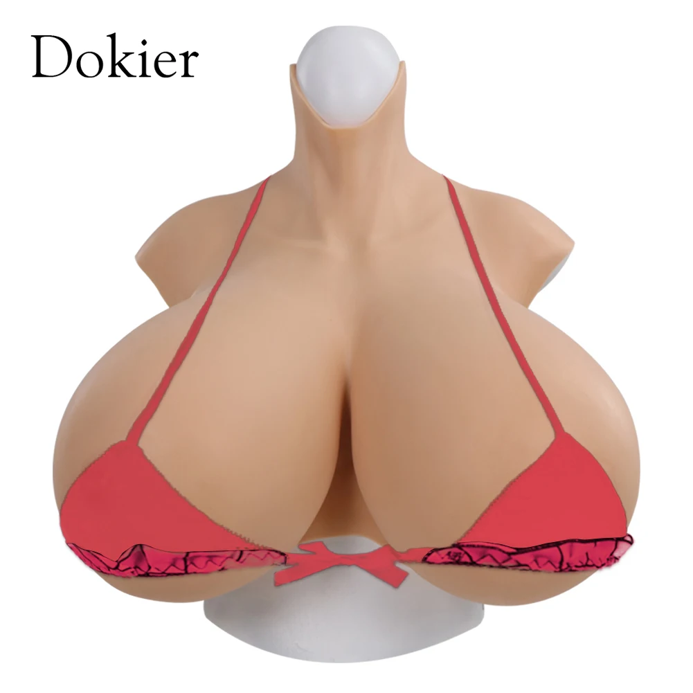 Dokier Huge Fake Breast Forms Z cup Boobs Realistic Silicone for Crossdressers Drag Queen Shemale  Breastplates Big Boobs