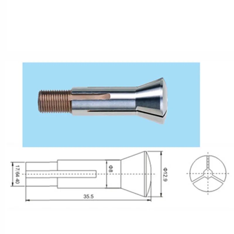 High Precision B8 Chuck Collet B6 B15 B32 B45 Drill Nozzle Slotting Machine Tool Chuck Clock Lathe Tool Collet