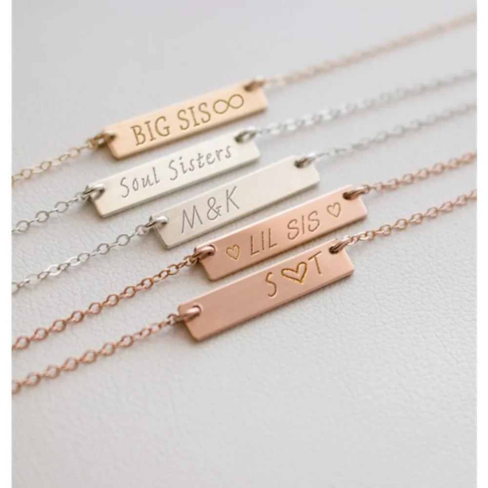 Sister's Necklace, Customized Gift for sister, Personalized Hashtag Necklace, Silver, Gold, Rose gold, Friendship Necklace