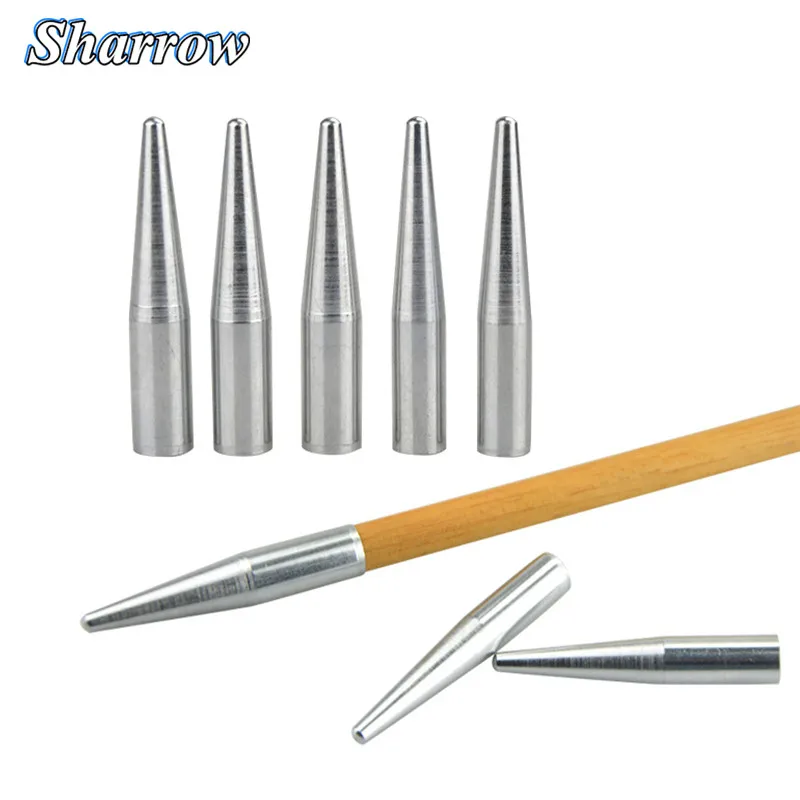 

20/30pcs Archery Target Arrowhead Fit OD 8mm/7mm Arrow Shaft for Outdoor Bow and Arrow Shooting Training Silver Iron Arrowheads