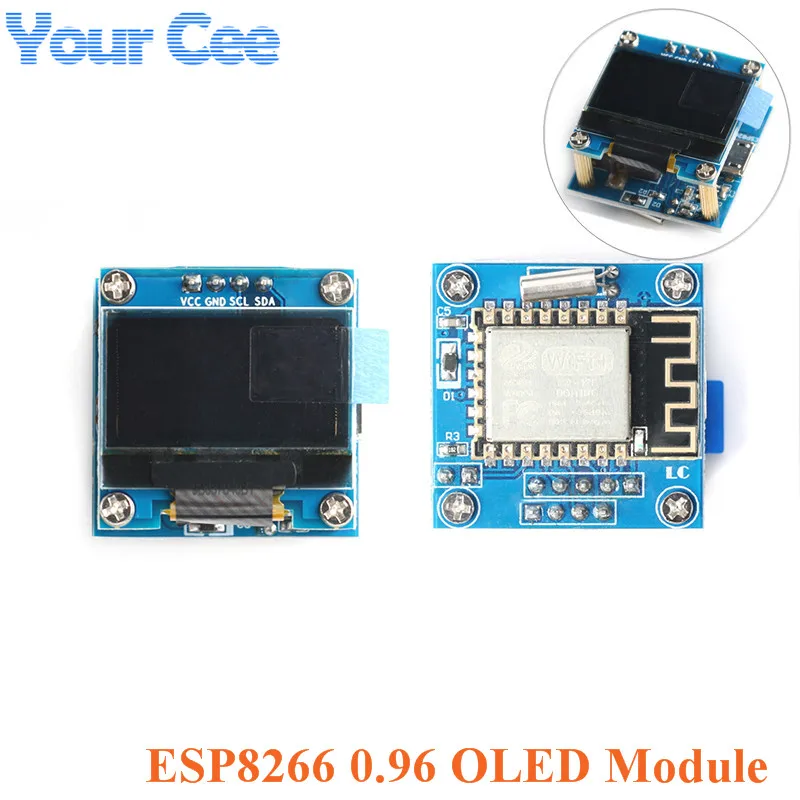 ESP8266 0.96 inch OLED Screen Display DIY Weather Forecast Module WiFi Wireless Clock LCDESP12F for Ardunio