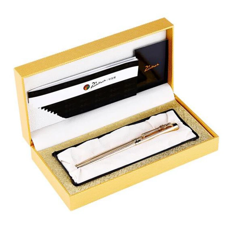 Picasso 933 Exquisite Pimio Avignon Fountain Pen Golden Trim Iridium Fine Nib Professional Office School Writing Tool