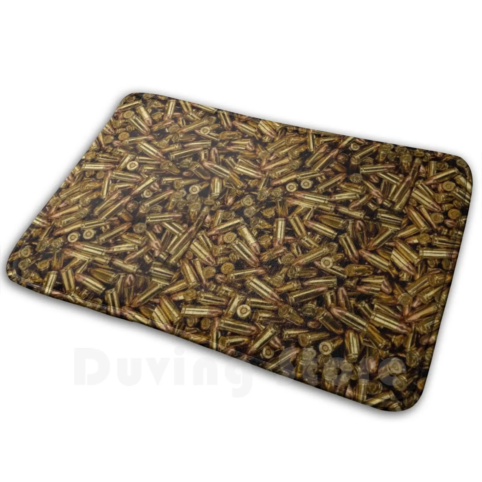 Bullet Carpet Mat Rug Cushion Soft Non-Slip Bullet Gun Shot Shots