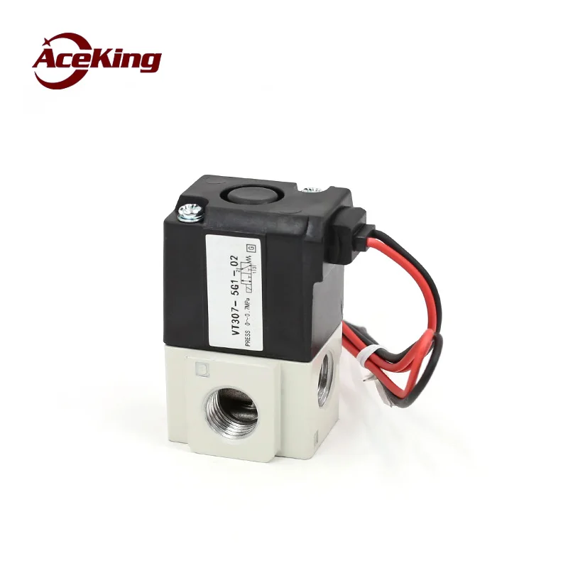 

Vacuum solenoid valve vt307-5g-02 two position three-way vt307v-5g / 4G / / 3G / 6g-01 high frequency valve