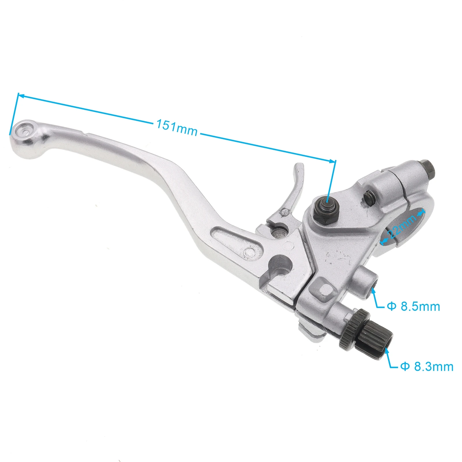 22mm 7/8 Inch Left Aluminum Clutch Lever Handle Perch with Throttle for CRF KXL YZF Pit Dirt Bike ATV