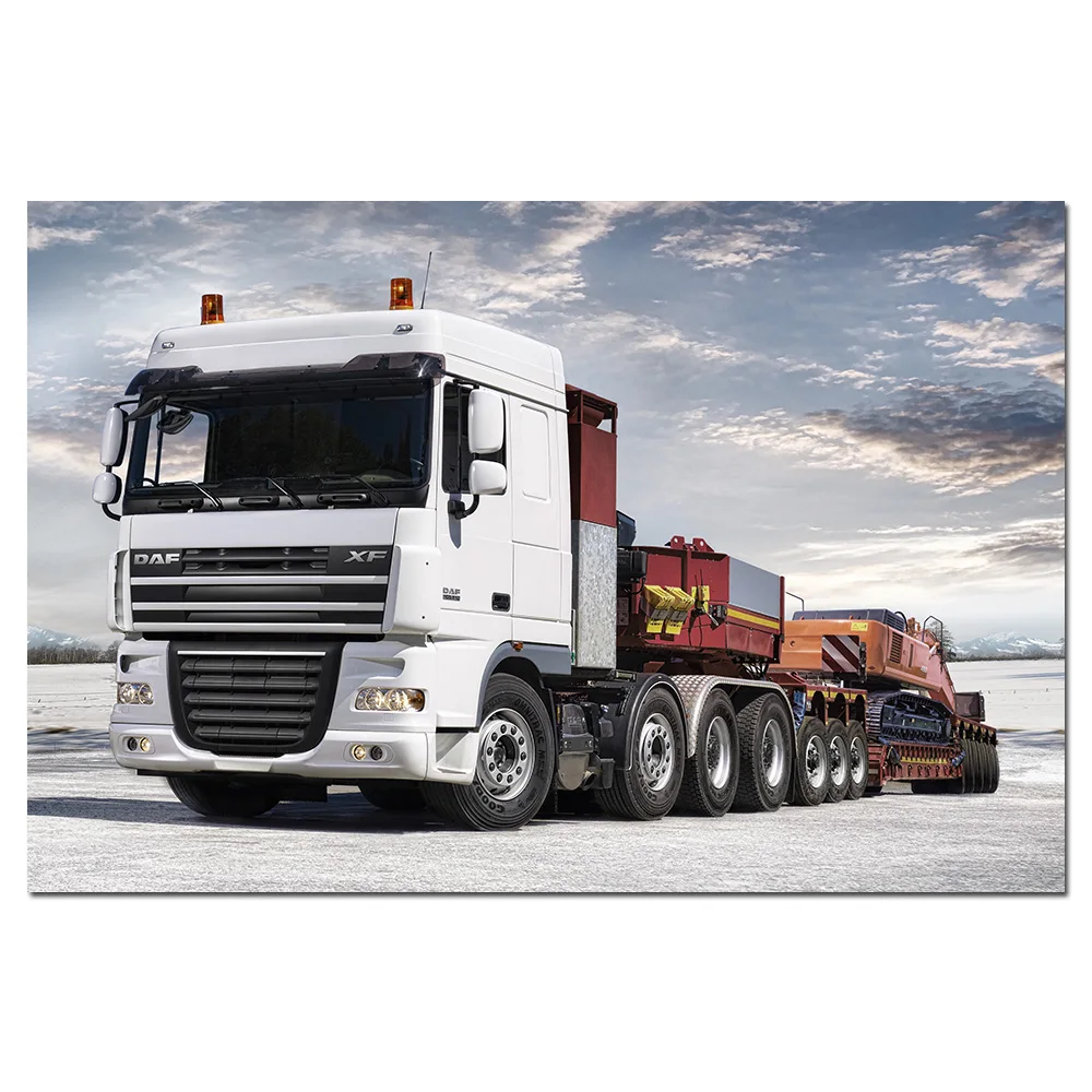 DAF XF105 Truck Poster Canvas Paintings Wall Art Pictures Prints for Living Room Home Decor