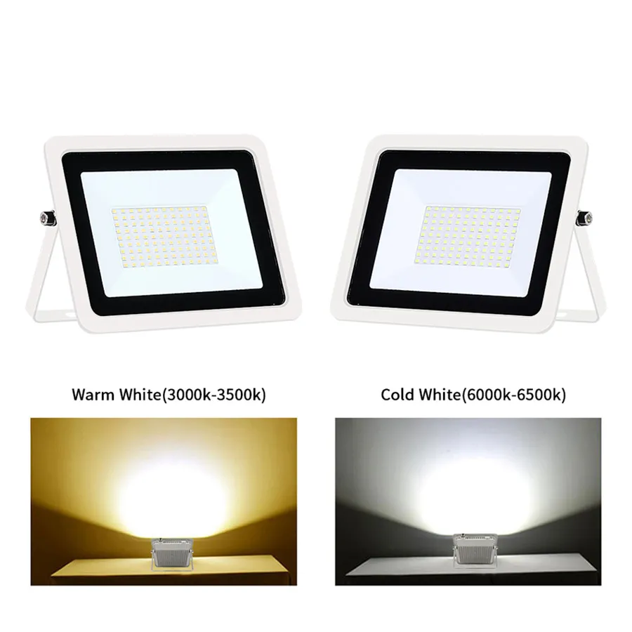 LED Flood Light 10W 20W 30W 50W 100W AC220V IP68 Waterproof Projector Lighting Outdoor Spotlight Reflector Wall Lamp Street Lamp