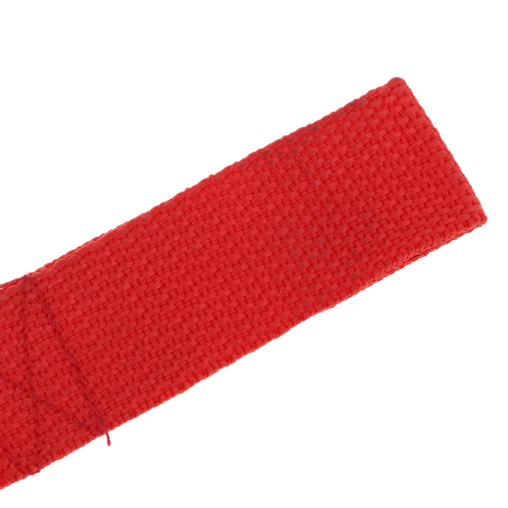 Winch Hook Pull Strap - Red - 2 Inch 50mm Wide - Heavy Duty - Universal Fit ATV Winches