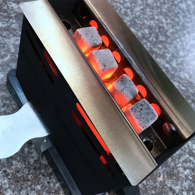 Mini estufa de carbón portátil para el hogar, horno eléctrico de placa caliente de 800W, cocina, calentador de café, dormitorio, autocaravana y viaje