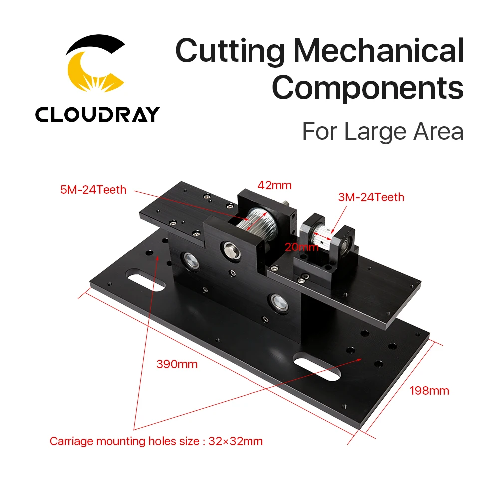 Whole set mechanical components for DIY large format CO2 laser cutting and engraving machine 1318 1325 1518 1525 1820 1825 2030