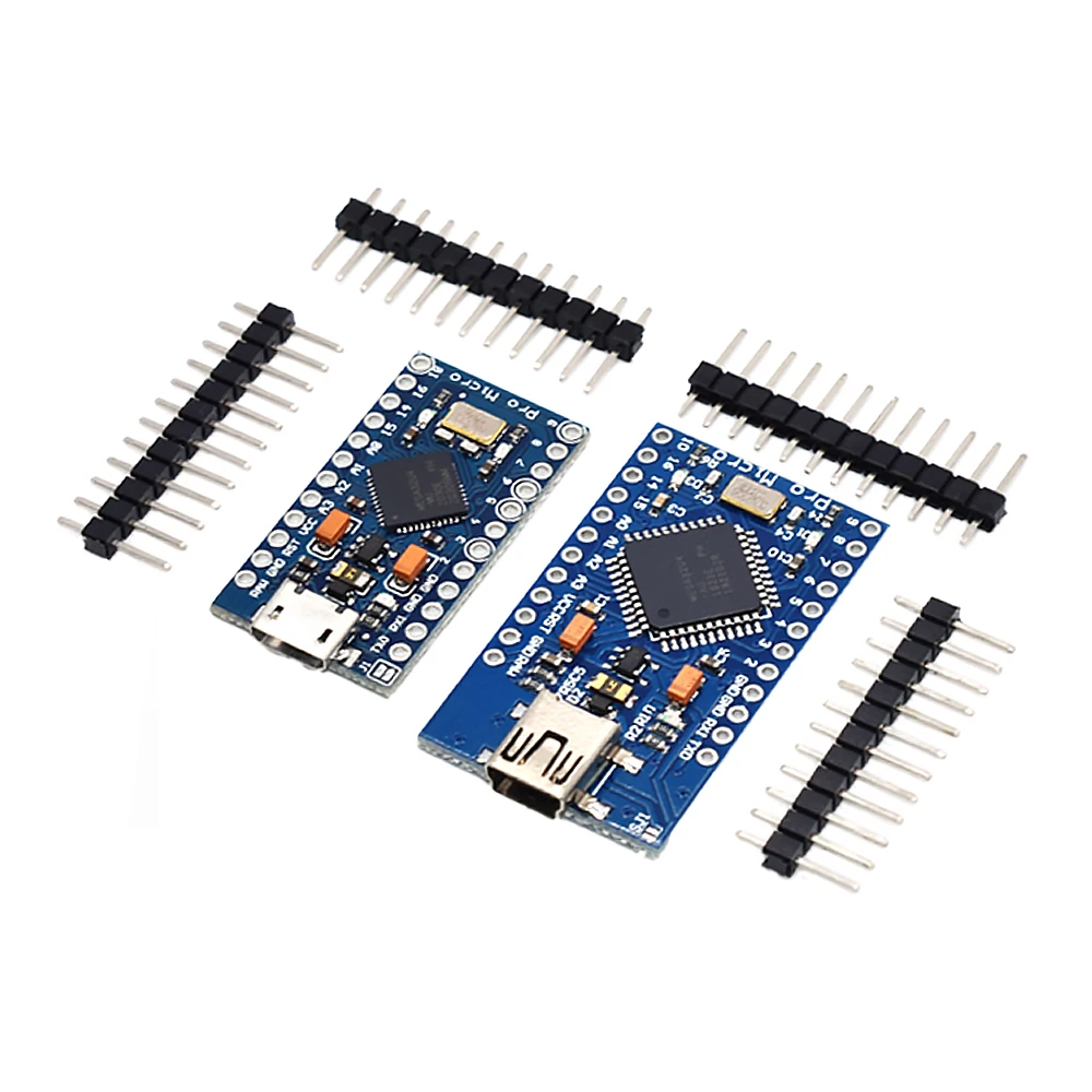 WAVGAT Pro Micro ATmega32U4 5V 16MHz Replace ATmega328 For arduino Pro Mini With 2 Row Pin Header For Leonardo USB Interface