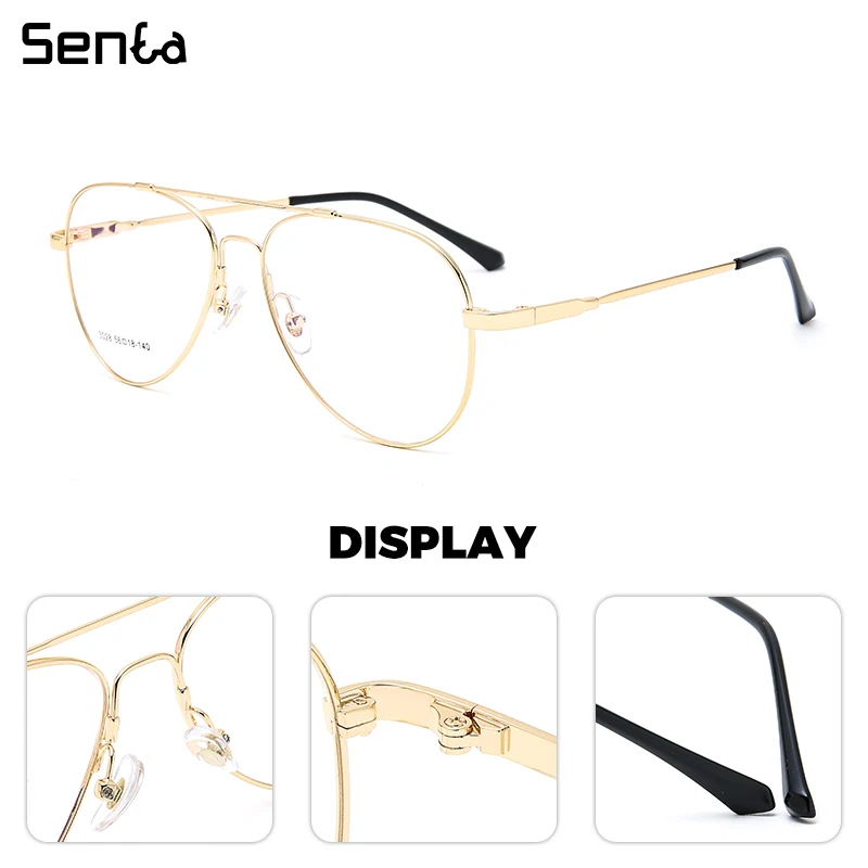 Titanium Glasses Frame Men Optical Eyewear Oval Pilot Bendable Eyeglasses Frames Prescription Anti Blue Light Reading Glasses