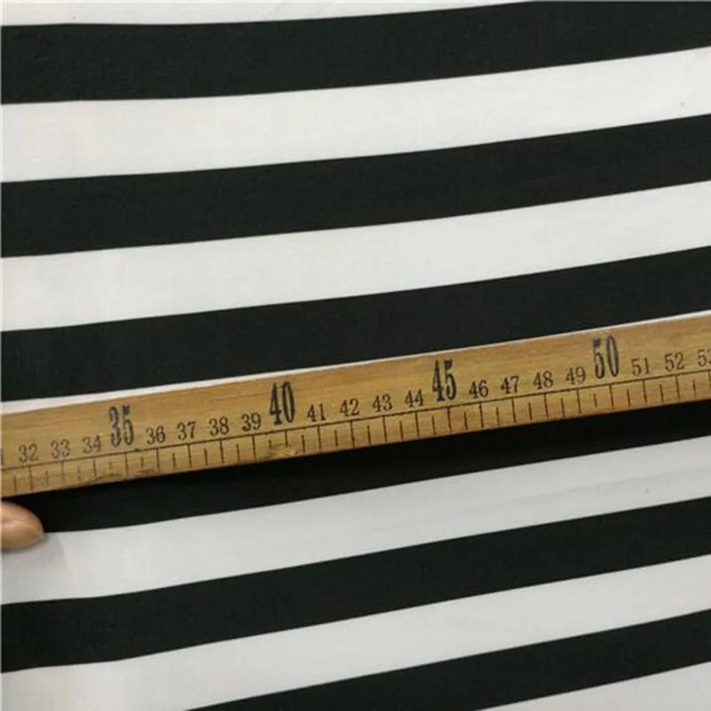 Good 4 Way Elastic Cotton/Spandex Knitted Dance Dress Red/Black Big Stripe Print Fabric DIY Sewing Dress/T-Shirt/Clothing