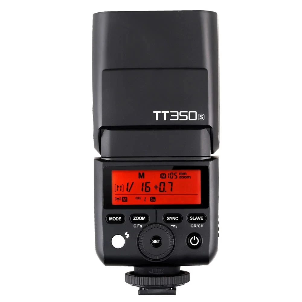مصباح ضوئي صغير محمول من Godox طراز TT350S موديل Speedlite 2.4G لاسلكي للعبق 1/8000S HSS TTL مصباح إضاءة فلاش خاص بكاميرا سوني