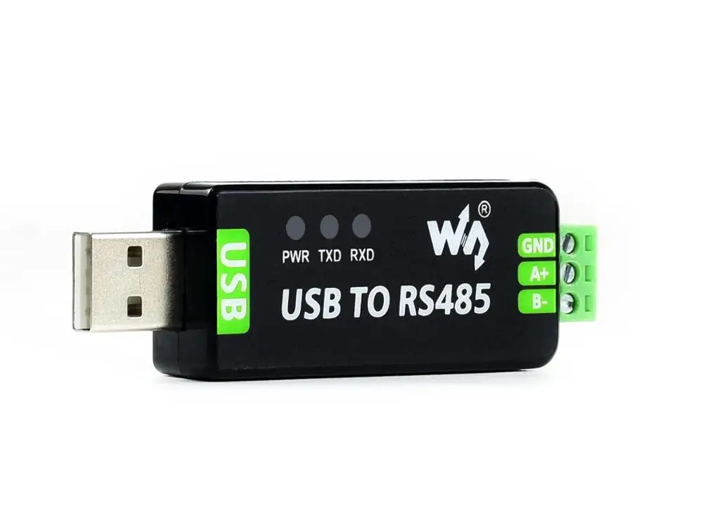 Waveshare Industrial USB To RS485 Converter, Onboard Original FT232RL And SP485EEN