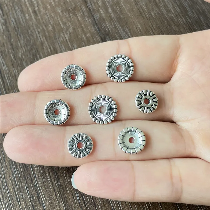 

JunKang Zinc Alloy Retro Silver Amulet Gasket DIY Jewelry Craft Making Connector Discovery Accessories