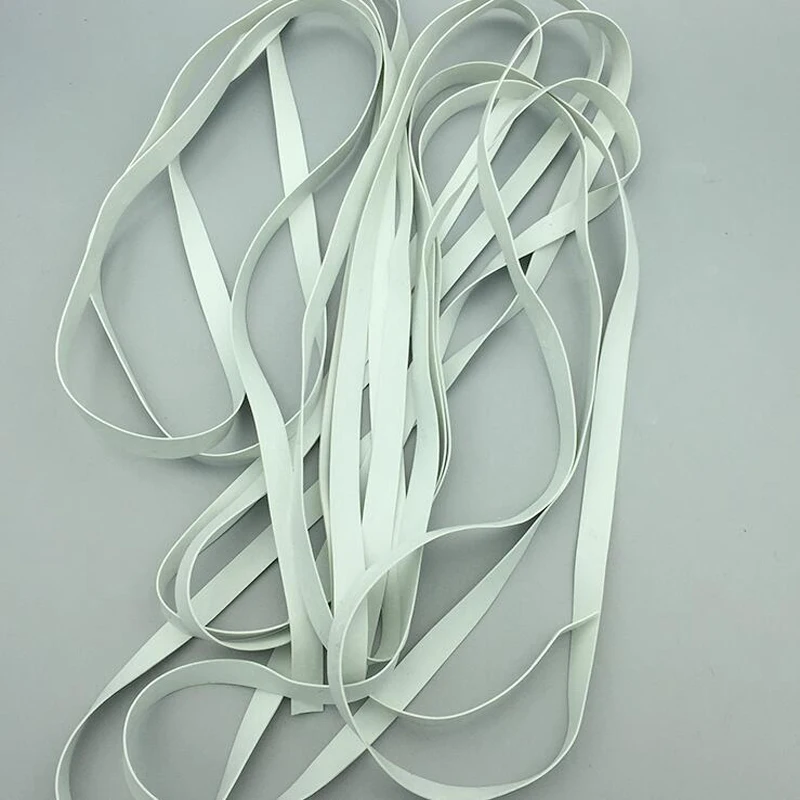 20m Wholesale High Quality 3/4/5/8/10mm Non-toxic Soft Super Elastic White Rubber Elastic Band DIY Swimsuit Rubber Elastic Band