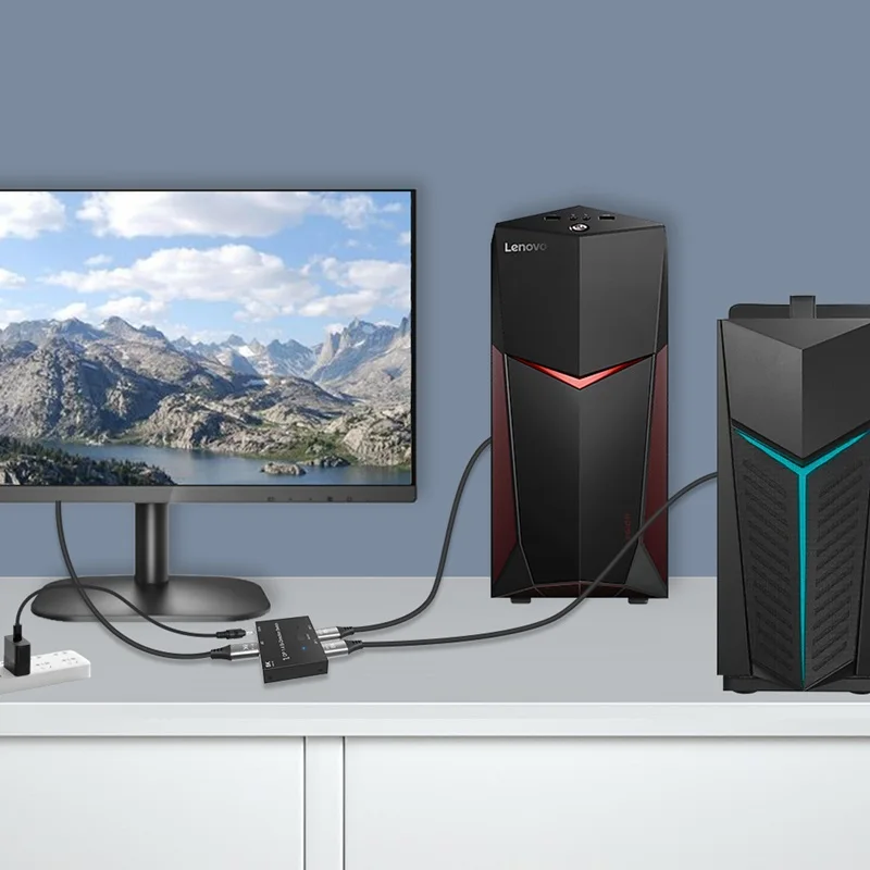 DisplayPort 8K DP 1,4 двухсторонний переключатель 8K @ 30 Гц 4K @ 120 Гц сплиттер-преобразователь для нескольких источников и дисплеев