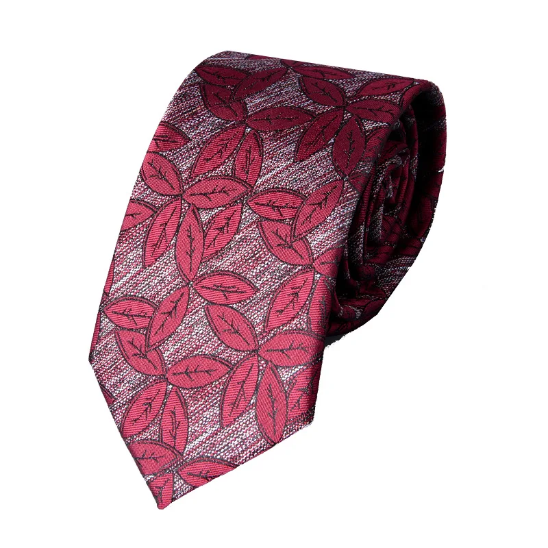 Slim Ties For Men Skinny Tie Floral Corbatas Para Hombre Men\'S Ties 2023 Red Necktie 7cm Retro Wedding Accessories Gravatas Slim