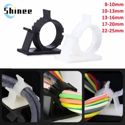 1pcs Self Adhesive Cable Clips 8-25mm Desk Table Cable Clamp Adjustable Tie Mounts Fixer Cable Holder Wrap Cord Wiring Accessori