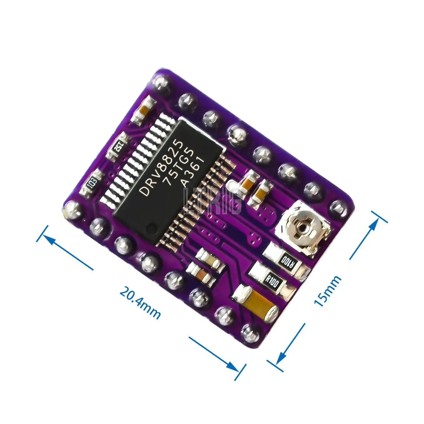 

LTRIG пользовательский 1 шт. StepStick DRV8825 шаговый Драйвер Pololu-Reprap 4-слойная печатная плата сангвинолу RAMPS