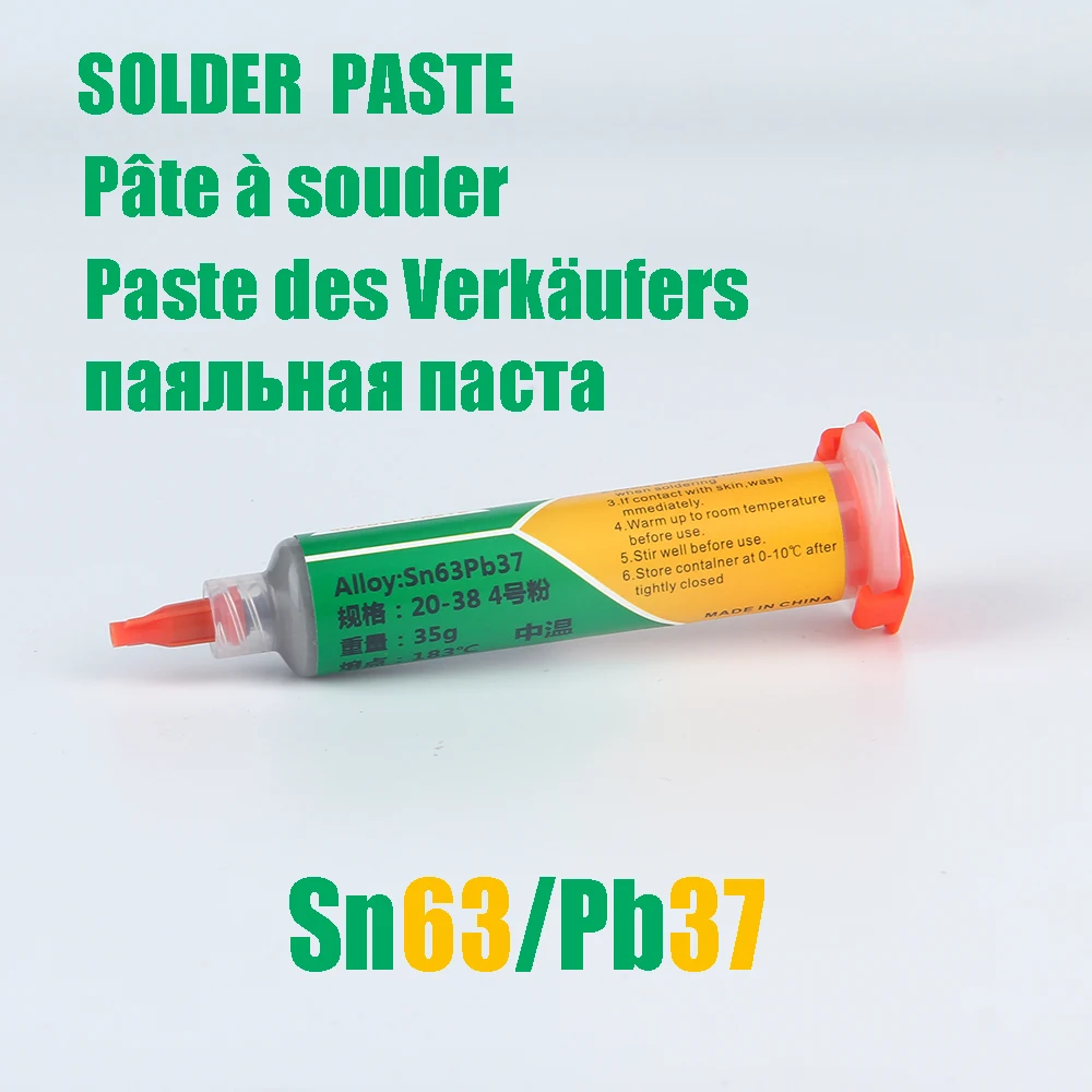 Syringe Flux For Soldering SMD For BGA IC PCB Needle Tube Tin Solder Paste Welding paste Melting point 183℃