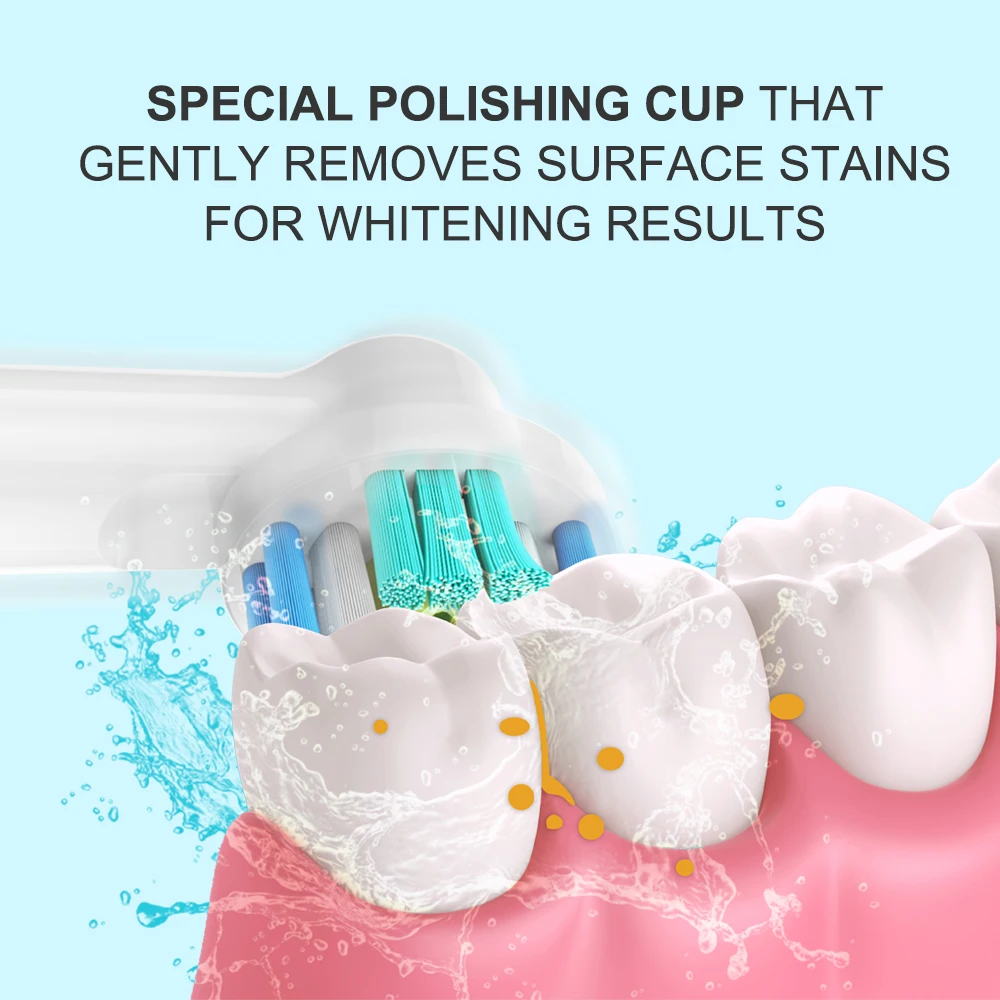 20 stücke Zahnbürste Köpfe Für Oral B 3D Zahnbürste Düsen Braun Kopf Großhandel Dropshipping 7000/Pro 1000/9600/ 500/3000/8000