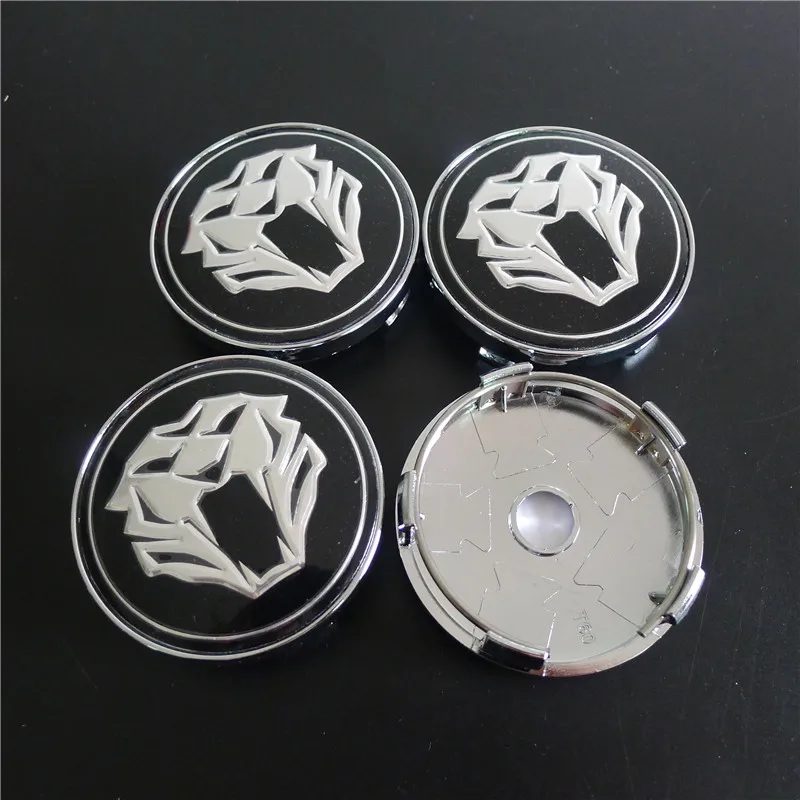 4pcs 60mm Tiger Head Car Center Caps Hub Auto Styling for Jaguar Emblem Badge Rims Dust-proof Cover