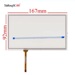 7 Inch 4Wire Resistive TouchScreen Panel Digitizer for Pioneer AVH-X8700BT compatible CAR DVD 166*92 167*92mm