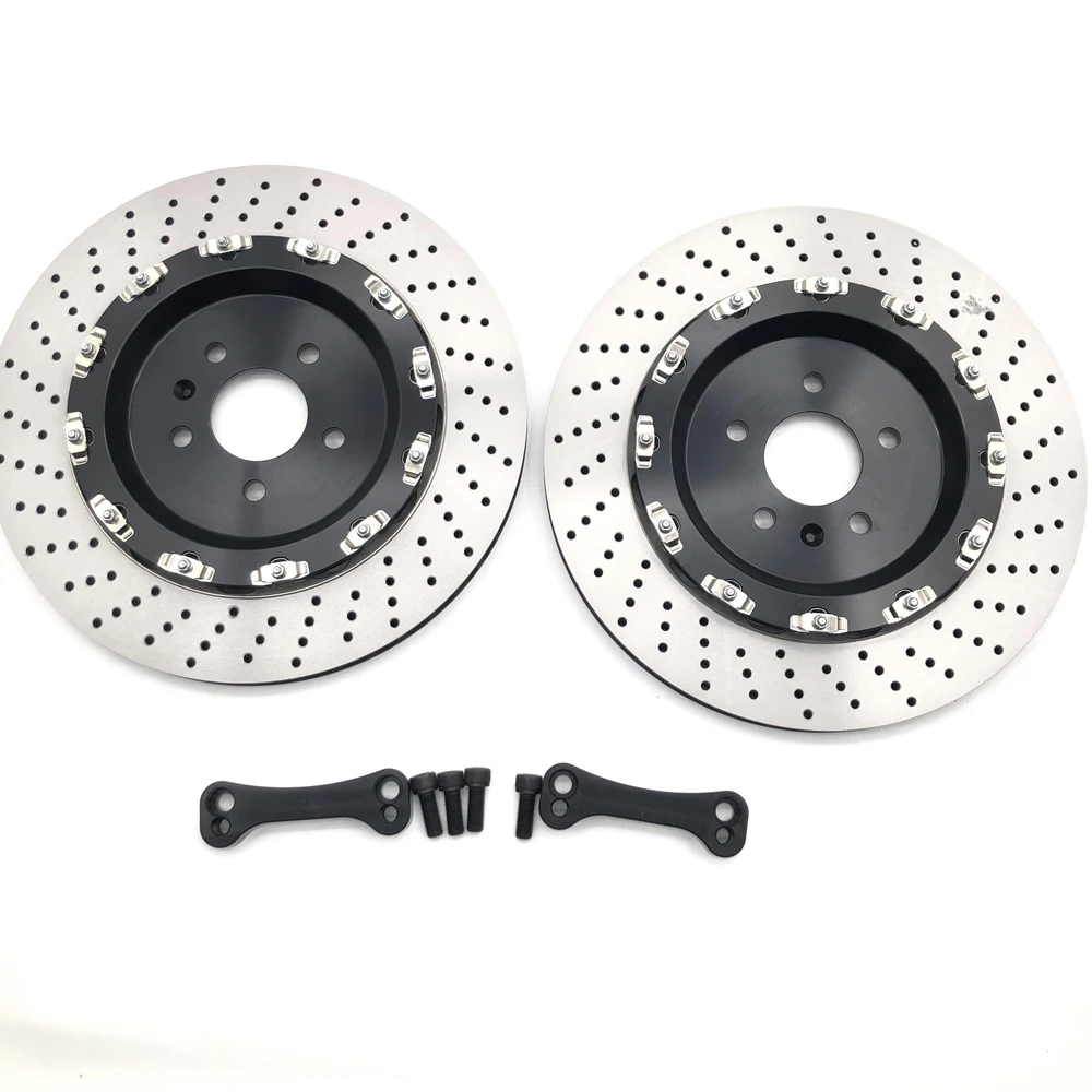 RS6-C7 rear wheel upgrade to enlarge brake disc 380x24 rotor, floating center hats and bracket brake accessories