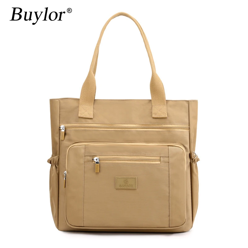 

Buylor New Women's Casual Shoulder Bag Female Handbag Large Capacity Tote Bags Lady Nylon Shopping Bag Fashion Messenger Bag