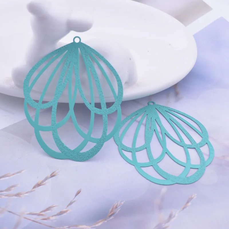 30 Stück AB2931 38*48mm Messing Große Anhänger Ohrring-Anhänger für Damen Schmuck – Detail 11