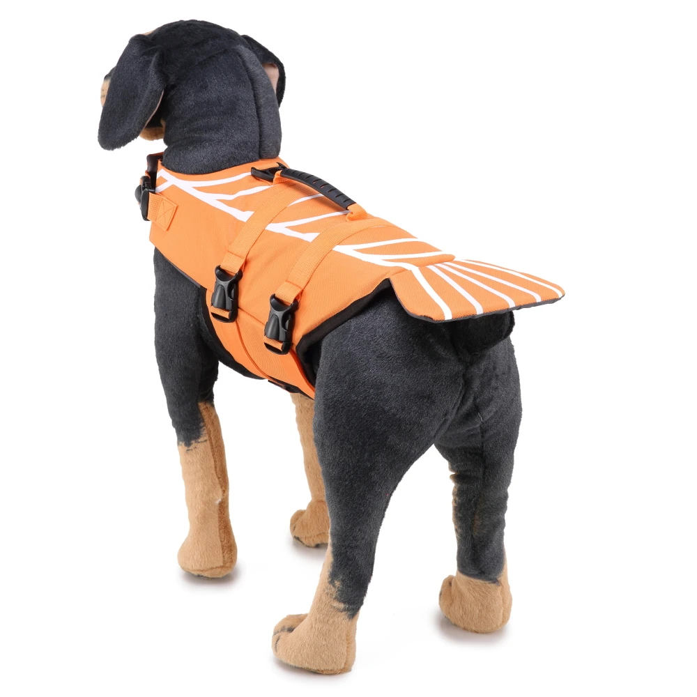 Pet Dog Life Jacket Oxford Cloth Swimwear Safety Vest Dog Clothes Reflective Breathable Strong Buoyancy Medium Dogs Life Jacket