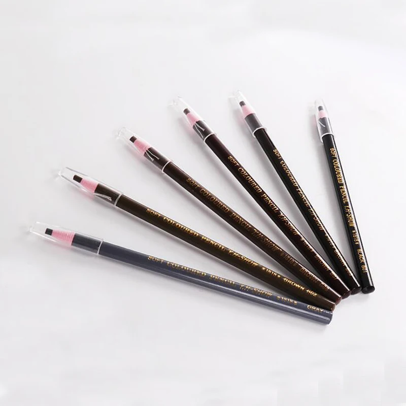 5Pcs Professional EyebrowดินสอMicrobladingปากกาEyebrow Enhancerสวมใส่ได้ง่ายEye Brow Tint Dyeเครื่องมือแต่งหน้า