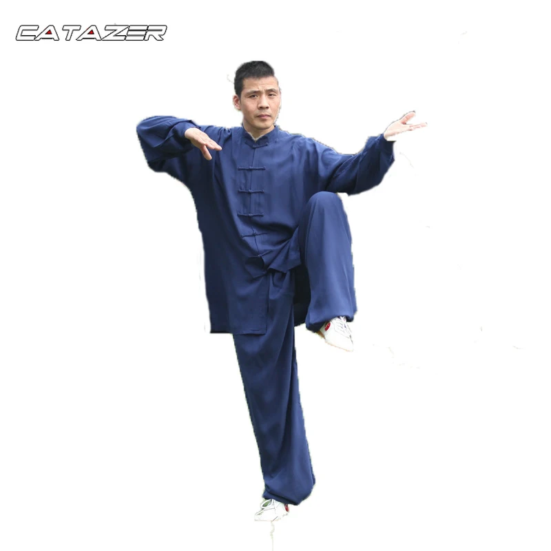 

Cotton Linen Tai Chi Uniforms Martial Arts Kung Fu Wushu Suit Wing Chun Jacket and Pants 25 Colors Custom Service