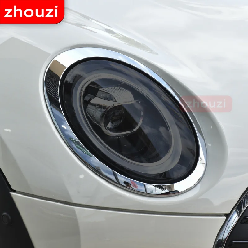 2 Pcs For MINI Clubman F54 JCW Cooper S Car Headlight Tint Black Protective Film Protection Transparent TPU Sticker Accessories