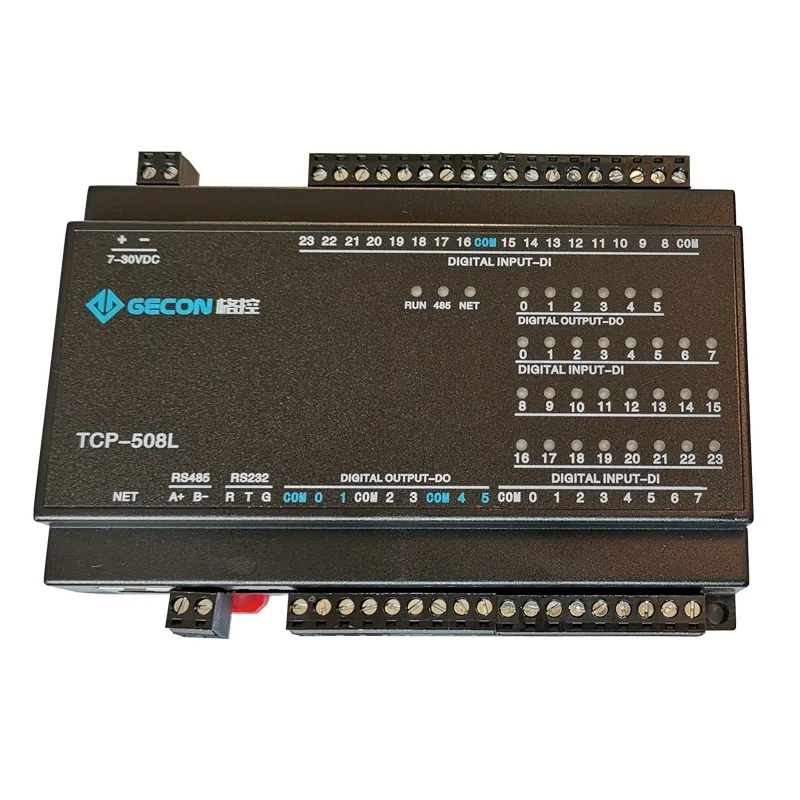 

TCP-508L 24DI 6DO relay output RJ45 Ethernet RS485 RS232 TCP module Modbus controller